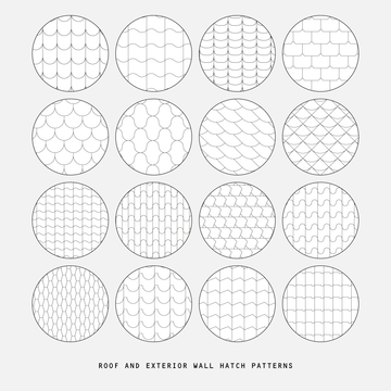 Illustrator Roof & Wall Brick Pattern Pack – Studio Alternativi
