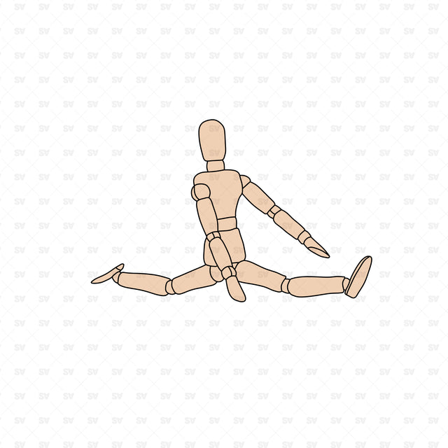 Wooden Mannequin vector download