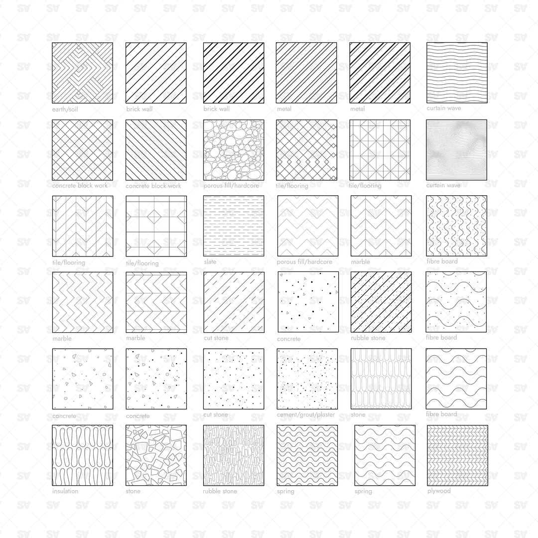 Illustrator Patterns - Building Materials – Studio Alternativi