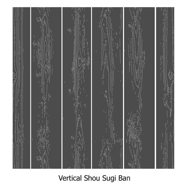 Illustrator Pattern Library - Shou Sugi Ban (Charred Wood Panels)