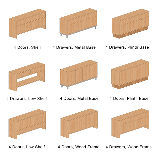 Revit Family - Sideboards