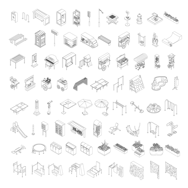 CAD, Vector Isometric Urban Mega-Pack