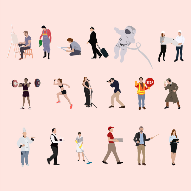 flat vector professional people 