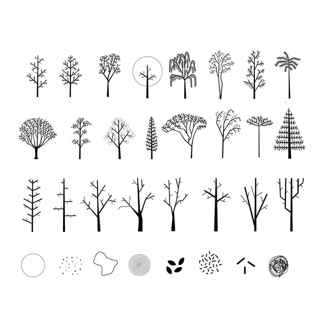 photoshop brushes  trees 