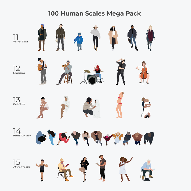 vector people human scales