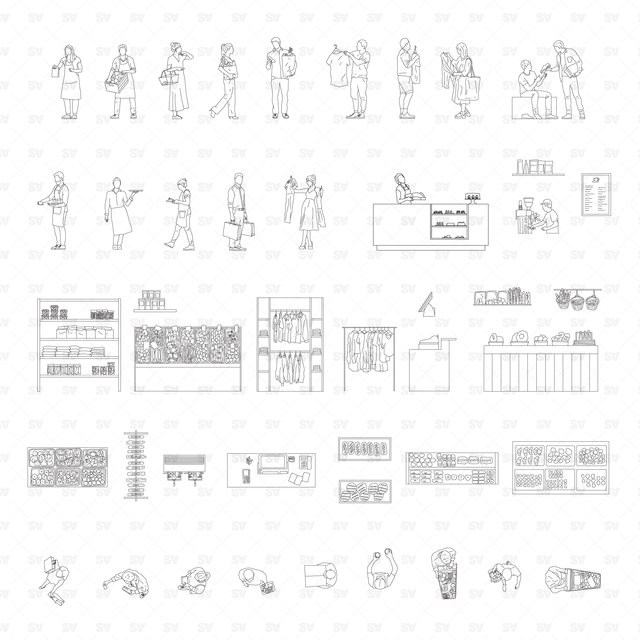 Vector & CAD Shops Set