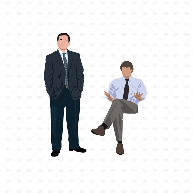 The Office TV Series Characters vector AI + PNG 