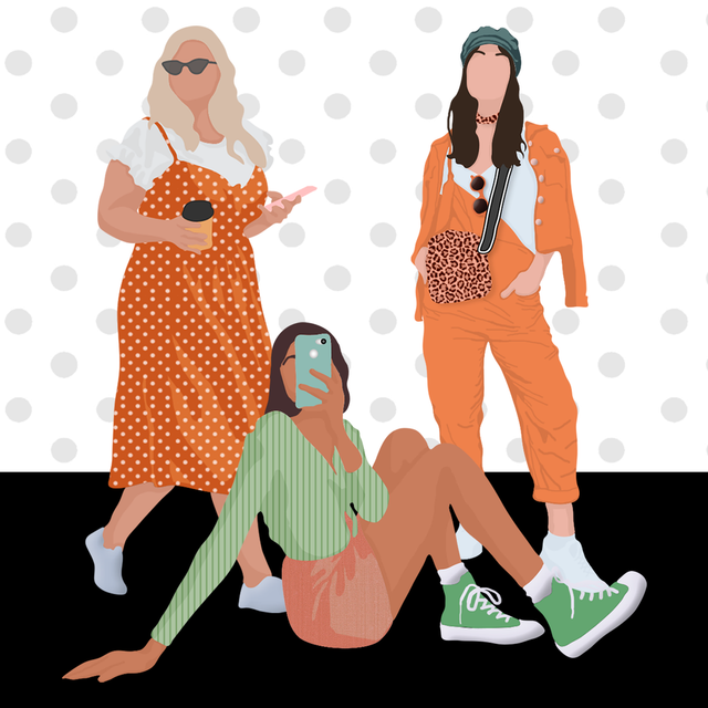 vector fashion models