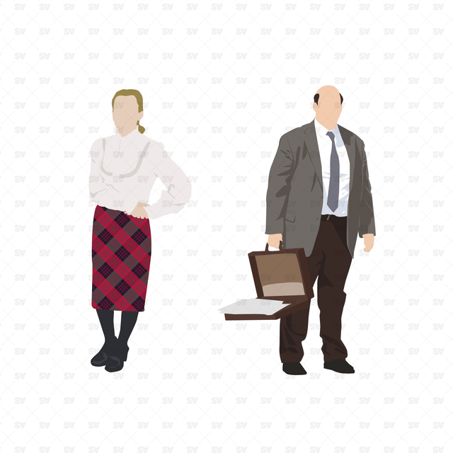 The Office TV Series Characters vector AI + PNG 