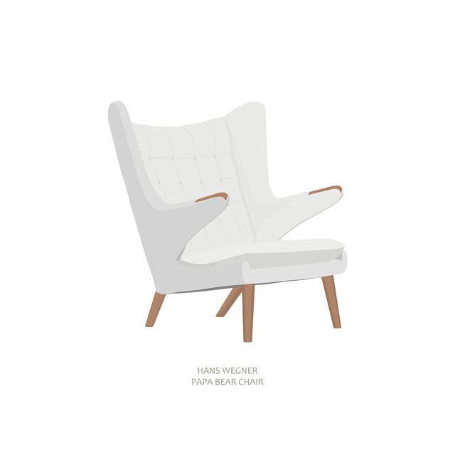 hans wegner papa bear chair