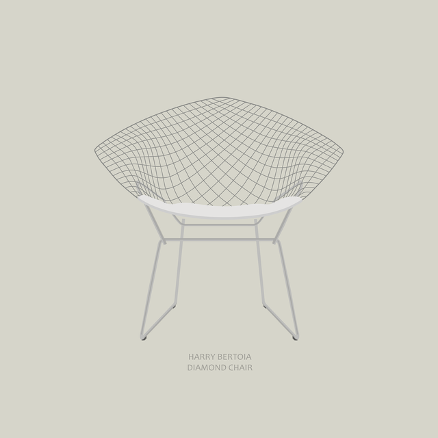 harry bertoia diamond chair 