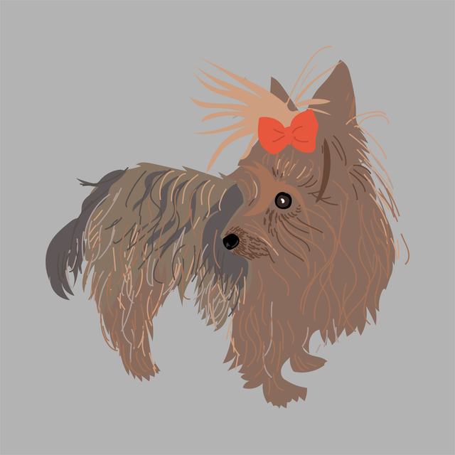 animals vector illustration flat dog