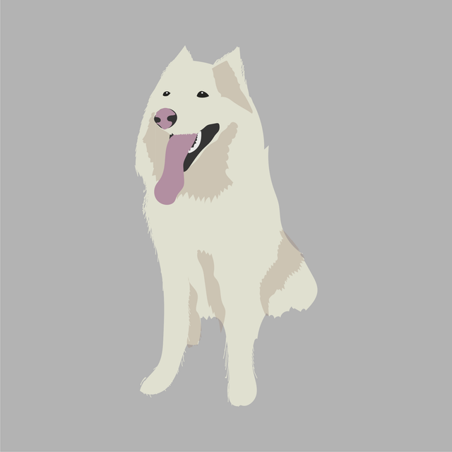 animals vector illustration flat dog