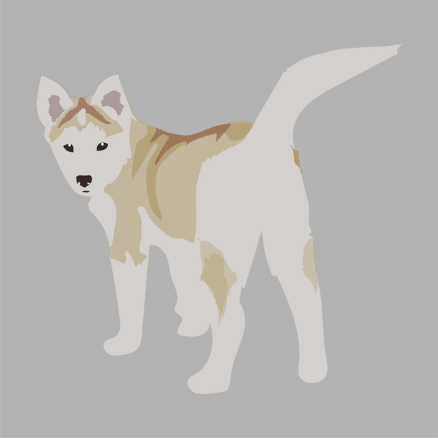 animals vector illustration flat dog