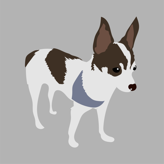 animals vector illustration flat dog