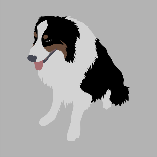 animals vector illustration flat dog