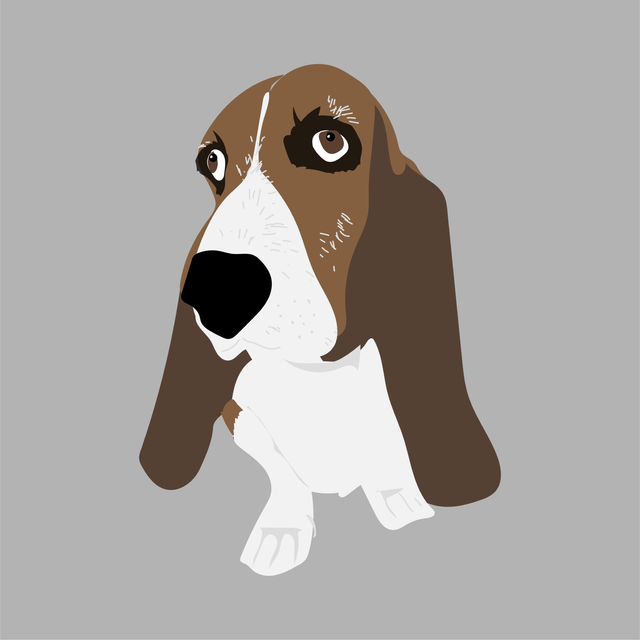 animals vector illustration flat dog