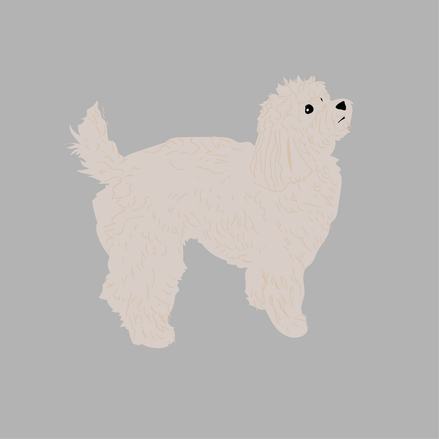 animals vector illustration flat dog