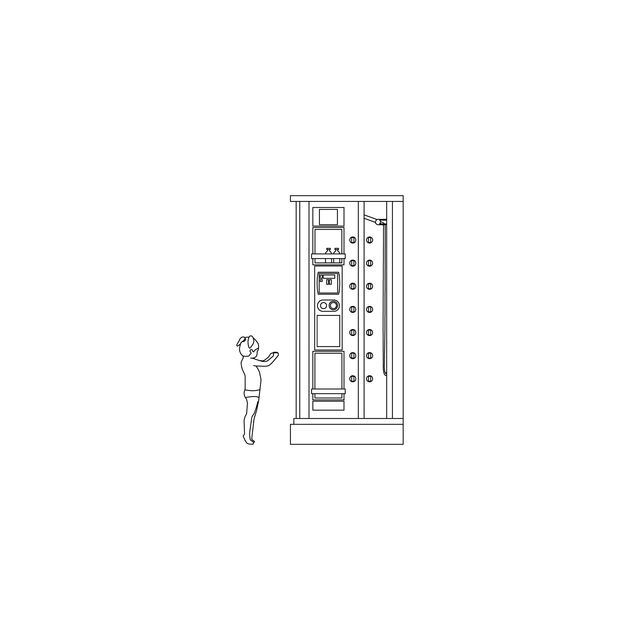 CAD & Vector Shower Set (Side View)