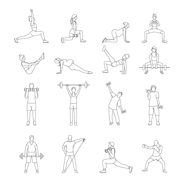 CAD and Vector Gym & Workout Characters Mega-Pack (50 Figures)