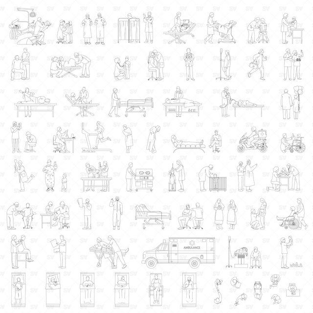 CAD & Vector Hospital Mega-Pack (110+ CADs & Vectors)