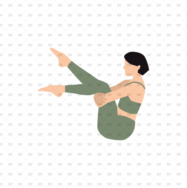 Flat Vector Yoga People