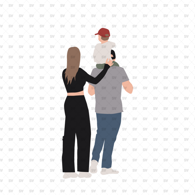 Flat Vector Family Characters
