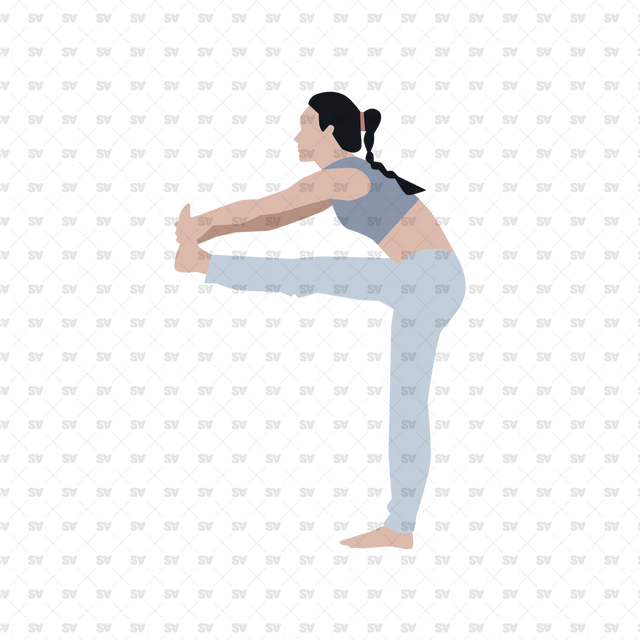 Flat Vector Yoga People