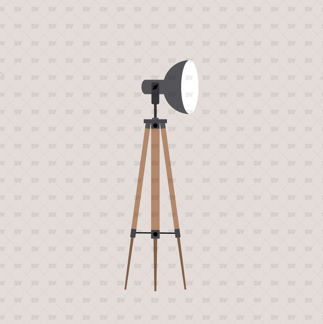 Flat Vector Ceiling and Floor Lights