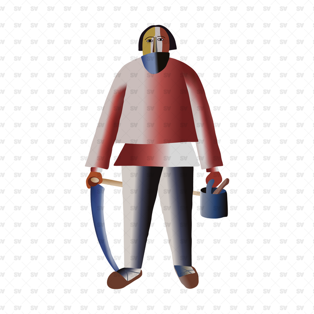 Characters Based on Kazimir Malevich Art