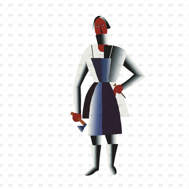 Characters Based on Kazimir Malevich Art