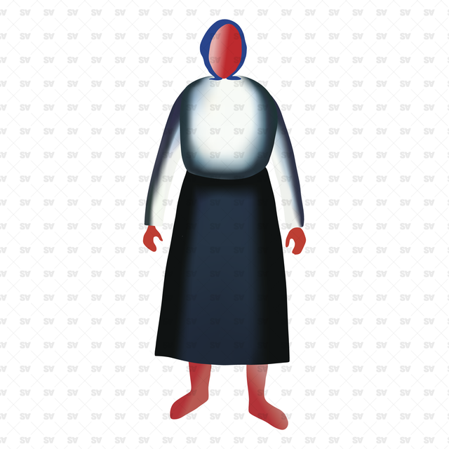 Characters Based on Kazimir Malevich Art