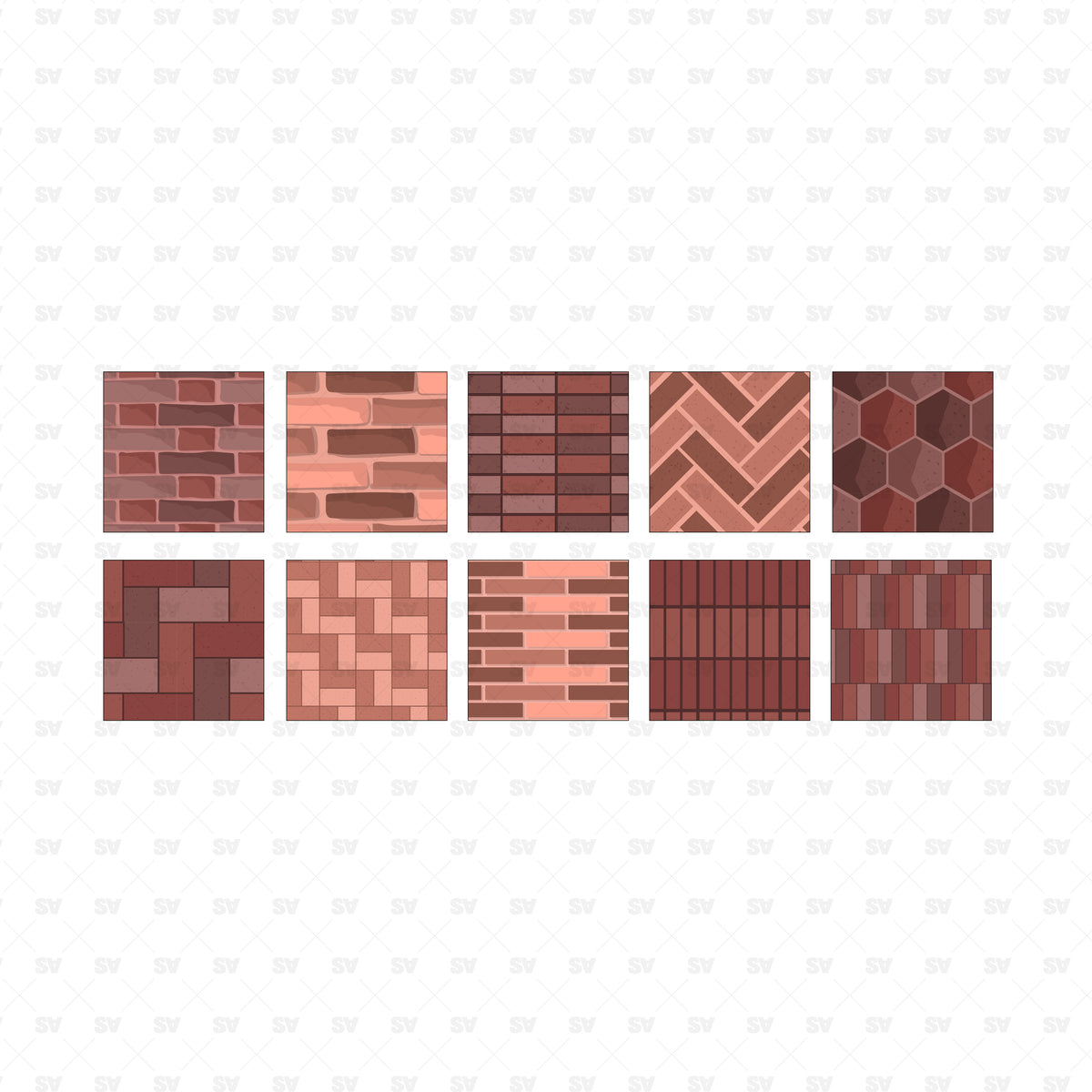 Brick Pavement Patterns: 50 Swatches – Studio Alternativi
