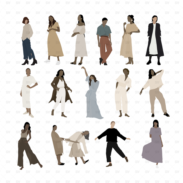 flat vector people illustration