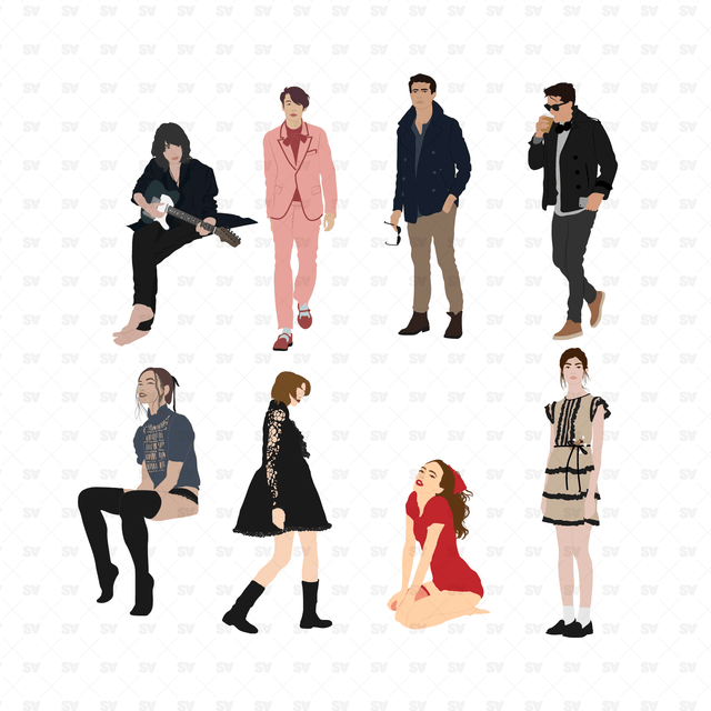 fashion people vector 