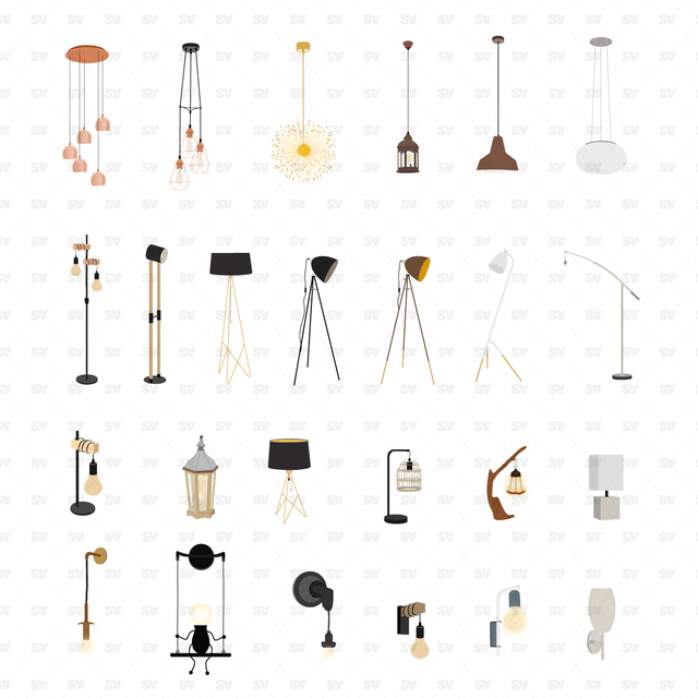 Vector Lamps (25 Figures)