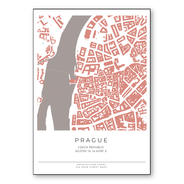 prague vector map 