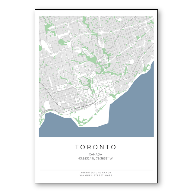 Toronto vector map download 