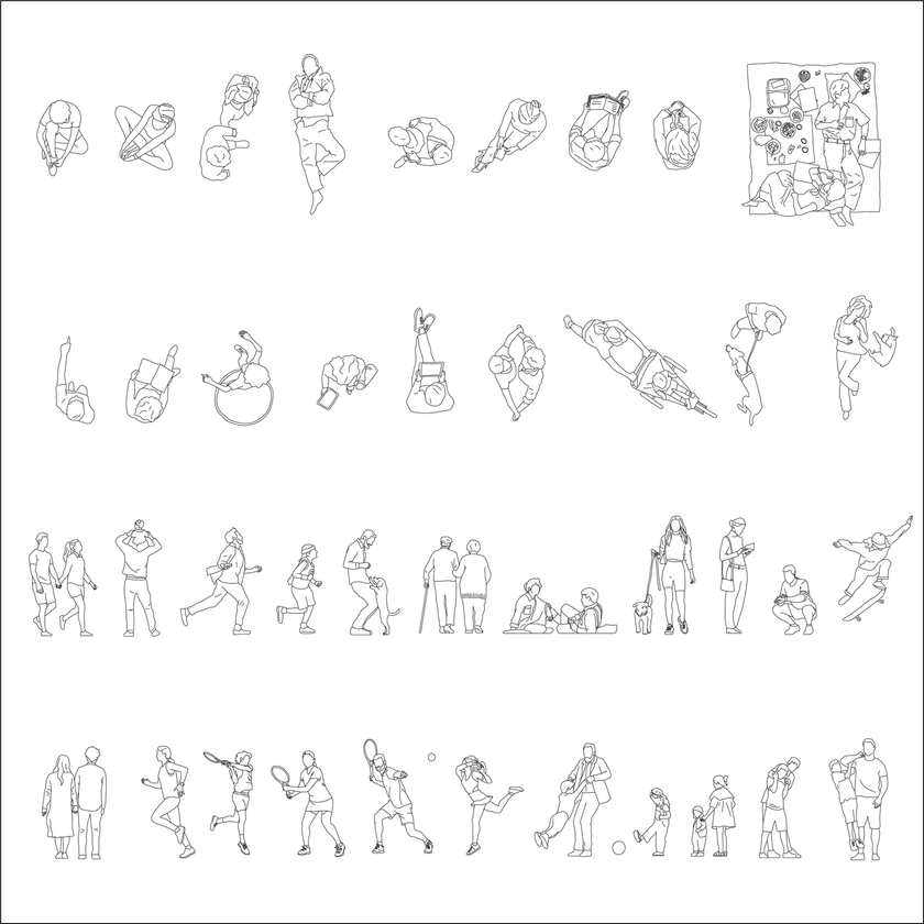 Public Space Activities Pack 2 - Vector & CAD – Studio Alternativi