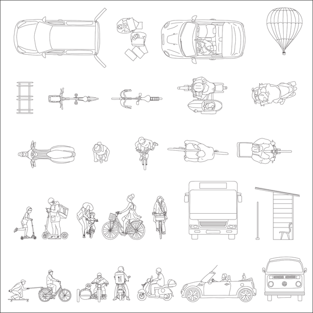 vehicles cad vector 