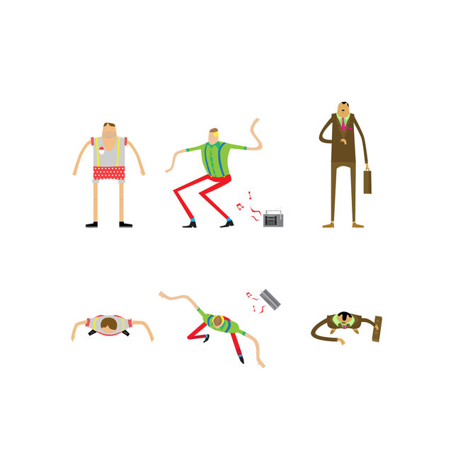 Colorful Characters Set (50 Vectors)-Vectors-Studio Alternativi