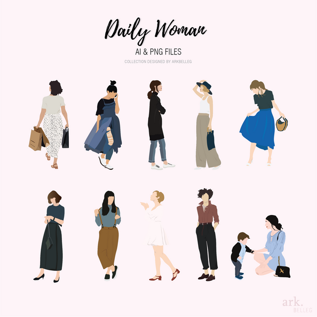 vector daily women 