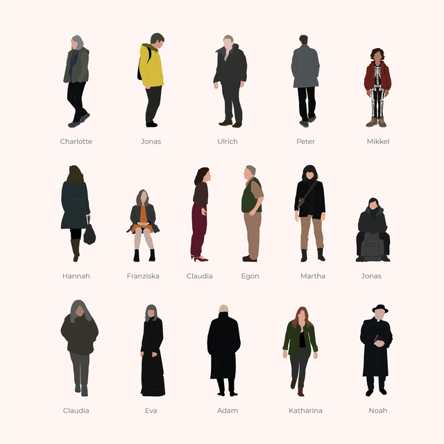 Vector Characters of Dark - Netflix series-Vectors-Studio Alternativi