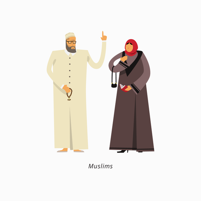 muslim vector 