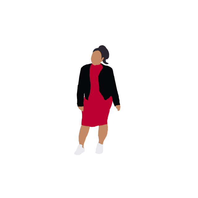 black woman illustration png
