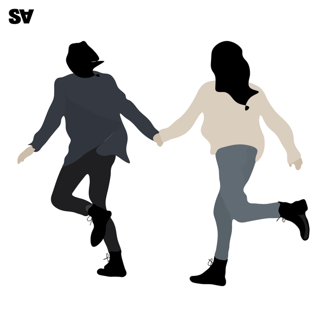 flat vector people illustration couple