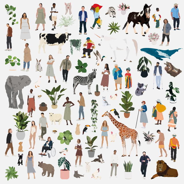 vector people architecture