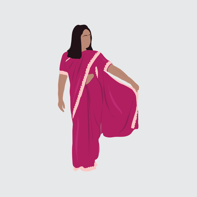 flat vector people illustration indian