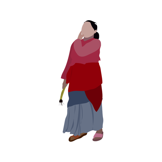 indian nepali people cutout