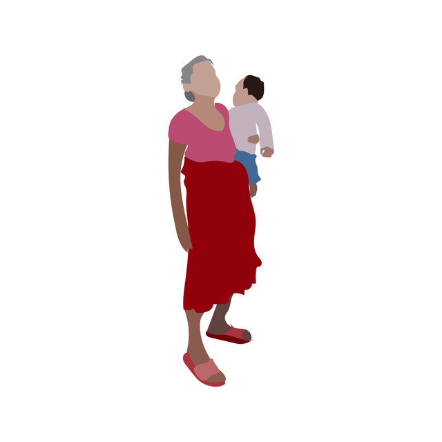 indian nepali people cutout